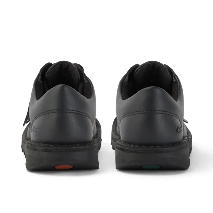 Junior Unisex Kick Lo läderalternativ svart Junior Unisex Kick Lo läderalternativ svart