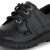 Junior Unisex Kick Lo läderalternativ svart Junior Unisex Kick Lo läderalternativ svart