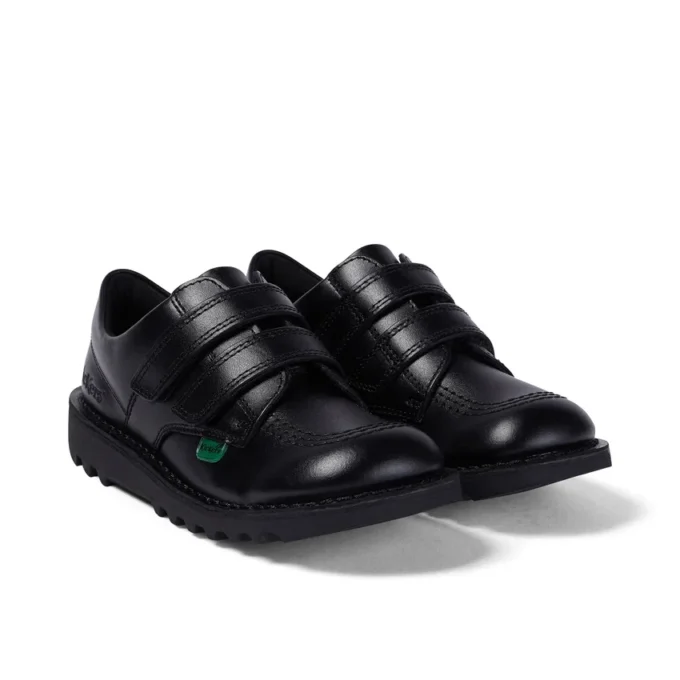 Junior Unisex Kick Lo Twin Vel Läder Svart Junior Unisex Kick Lo Twin Vel Läder Svart