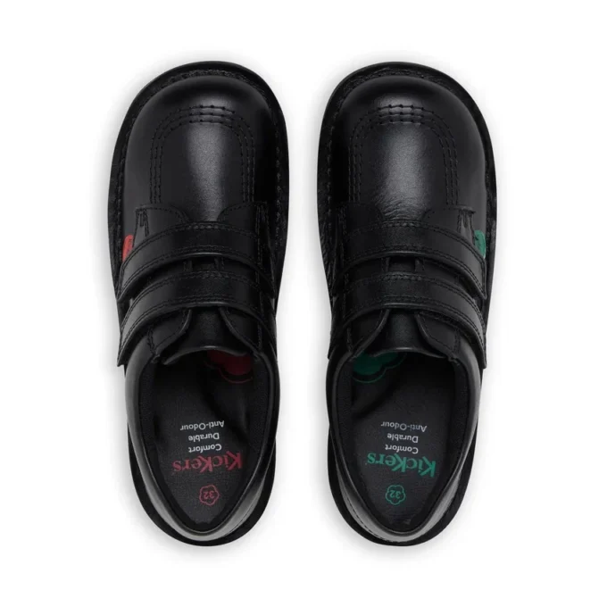 Junior Unisex Kick Lo Twin Vel Läder Svart Junior Unisex Kick Lo Twin Vel Läder Svart