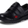 Junior Unisex Kick Lo Twin Vel Läder Svart Junior Unisex Kick Lo Twin Vel Läder Svart