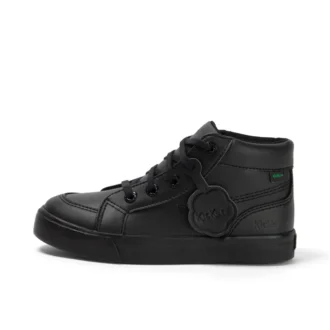 Junior Unisex Tovni Hi Läderalternativ Svart