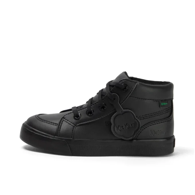 Junior Unisex Tovni Hi Läderalternativ Svart