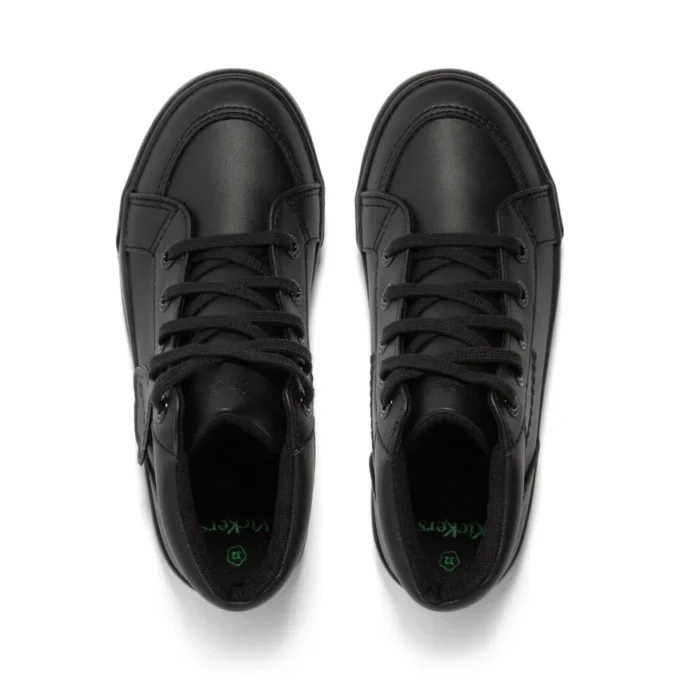 Junior Unisex Tovni Hi Läderalternativ Svart