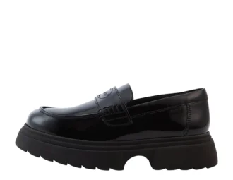 Juniorflickor Kenzi Loafer Läder Svart