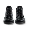 Juniorflickor Kick Hi Zip läderalternativ lackläder svart Juniorflickor Kick Hi Zip läderalternativ lackläder svart