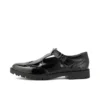 Juniorflickor Lachly Brogue T-Bar Lackläder Svart Juniorflickor Lachly Brogue T-Bar Lackläder Svart