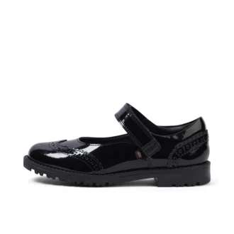 Juniorflickor Lachly MJ Brogue lackläder svart