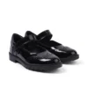 Juniorflickor Lachly MJ Brogue lackläder svart Juniorflickor Lachly MJ Brogue lackläder svart