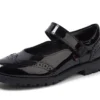 Juniorflickor Lachly MJ Brogue lackläder svart Juniorflickor Lachly MJ Brogue lackläder svart