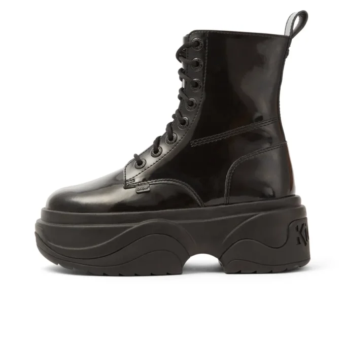 Kade-känga för vuxna, unisex, lackläder, svart Kade-känga för vuxna, unisex, lackläder, svart
