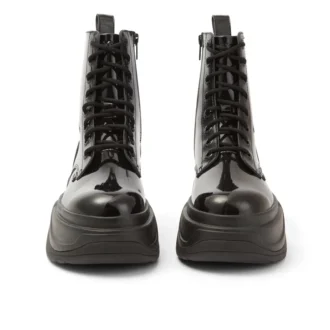 Kade-känga för vuxna, unisex, lackläder, svart Kade-känga för vuxna, unisex, lackläder, svart
