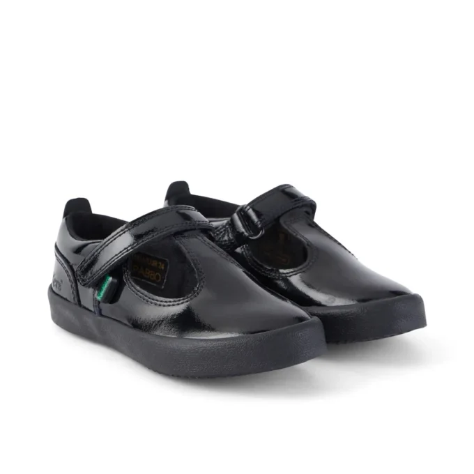 Kariko T-Strap i lackläder, svart, för små flickor Kariko T-Strap i lackläder, svart, för små flickor