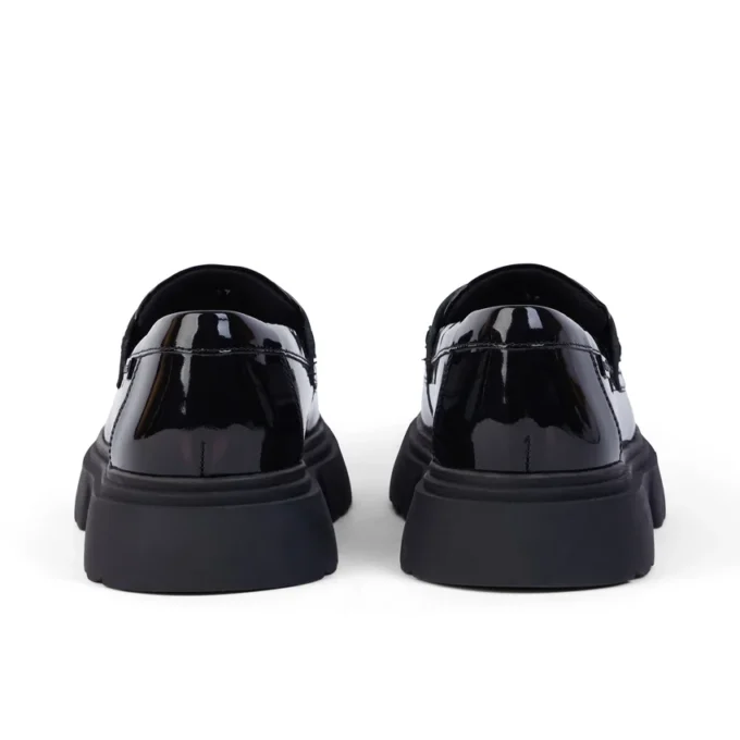 Kenzi Loafer i läder för ungdomar, svart Kenzi Loafer i läder för ungdomar, svart