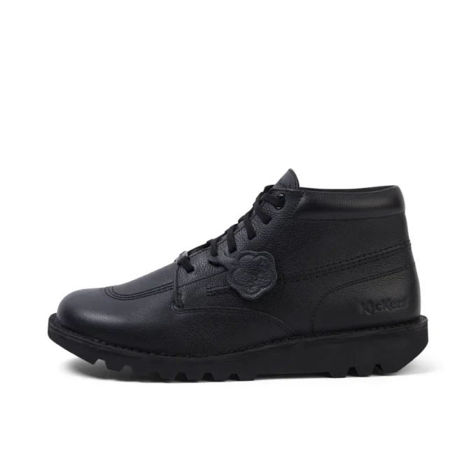 Kick Boot Tumble i svart läder för vuxna, unisex Kick Boot Tumble i svart läder för vuxna, unisex