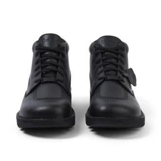 Kick Boot Tumble i svart läder för vuxna, unisex Kick Boot Tumble i svart läder för vuxna, unisex