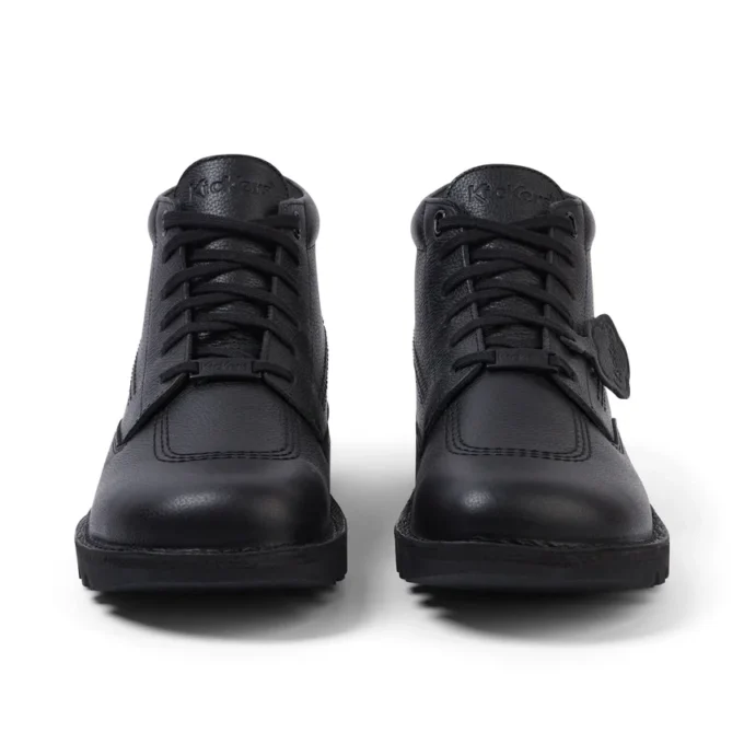 Kick Boot Tumble i svart läder för vuxna, unisex Kick Boot Tumble i svart läder för vuxna, unisex