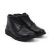 Kick Boot Tumble i svart läder för vuxna, unisex Kick Boot Tumble i svart läder för vuxna, unisex