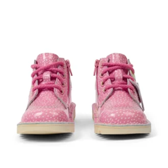 Kick Hi Fruit i lackläder för spädbarn, unisex, rosa