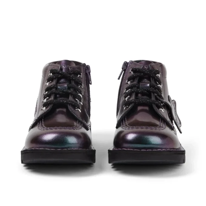 Kick Hi Galactic lackläder för små flickor, lila Kick Hi Galactic lackläder för små flickor, lila