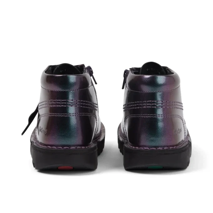 Kick Hi Galactic lackläder för små flickor, lila Kick Hi Galactic lackläder för små flickor, lila