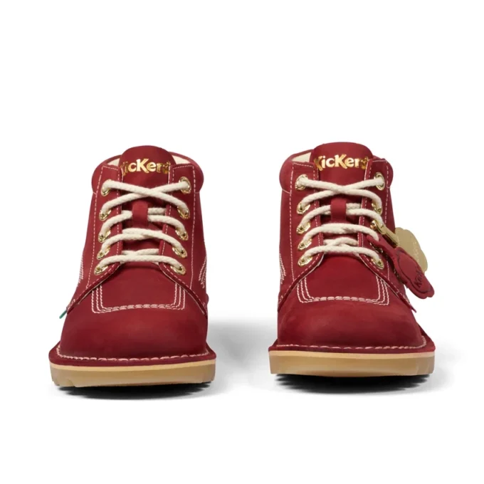 Kick Hi Goldie-stövlar för vuxna, unisex, röda