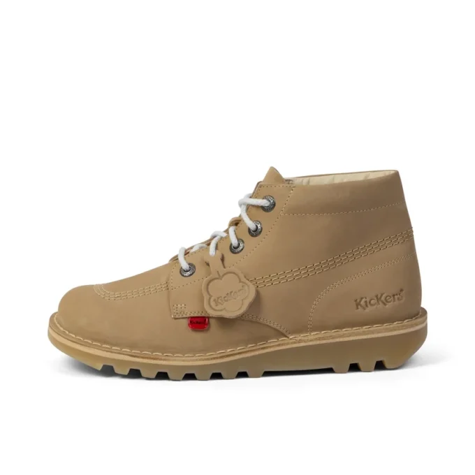 Kick Hi i läder för vuxna, unisex, sand