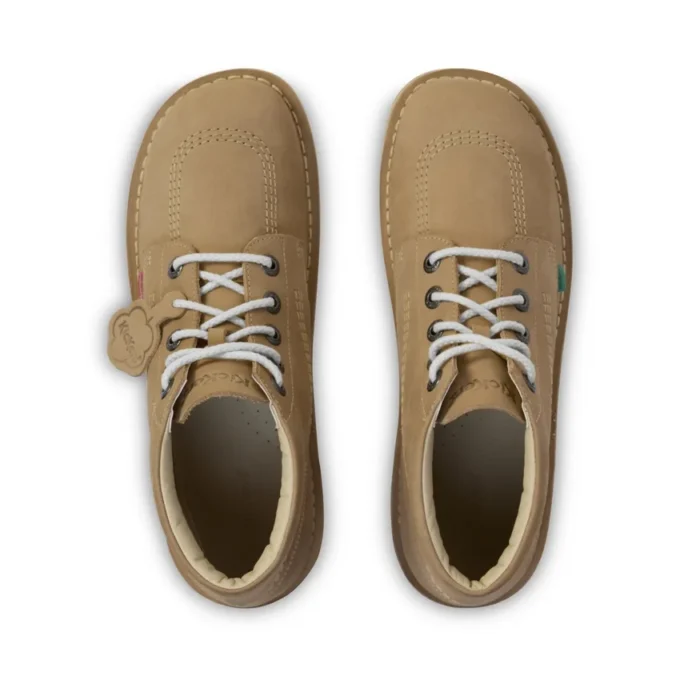 Kick Hi i läder för vuxna, unisex, sand