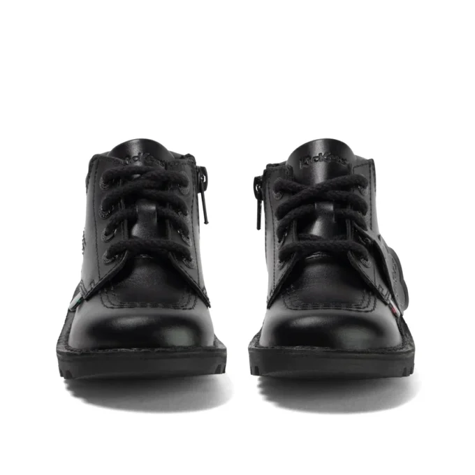 Kick Hi Padded läder svart för små pojkar Kick Hi Padded läder svart för små pojkar