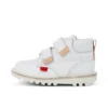Kick Hi Roll i läder för spädbarn, unisex, vit Kick Hi Roll i läder för spädbarn, unisex, vit