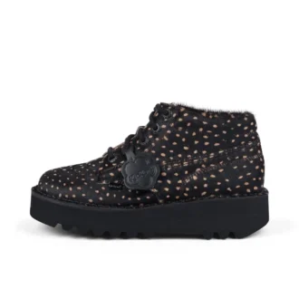 Kick Hi Stack Spot i läder för vuxna, unisex, svart