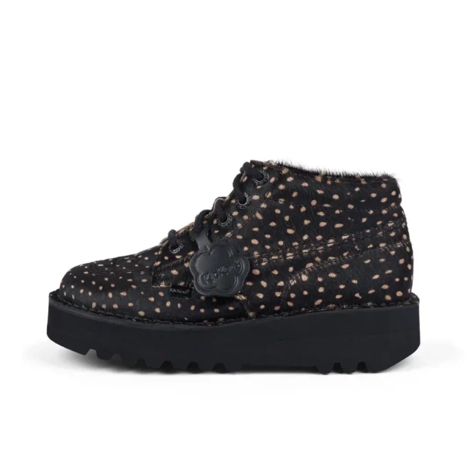 Kick Hi Stack Spot i läder för vuxna, unisex, svart
