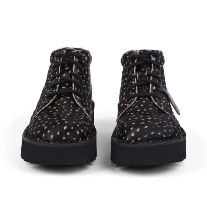 Kick Hi Stack Spot i läder för vuxna, unisex, svart