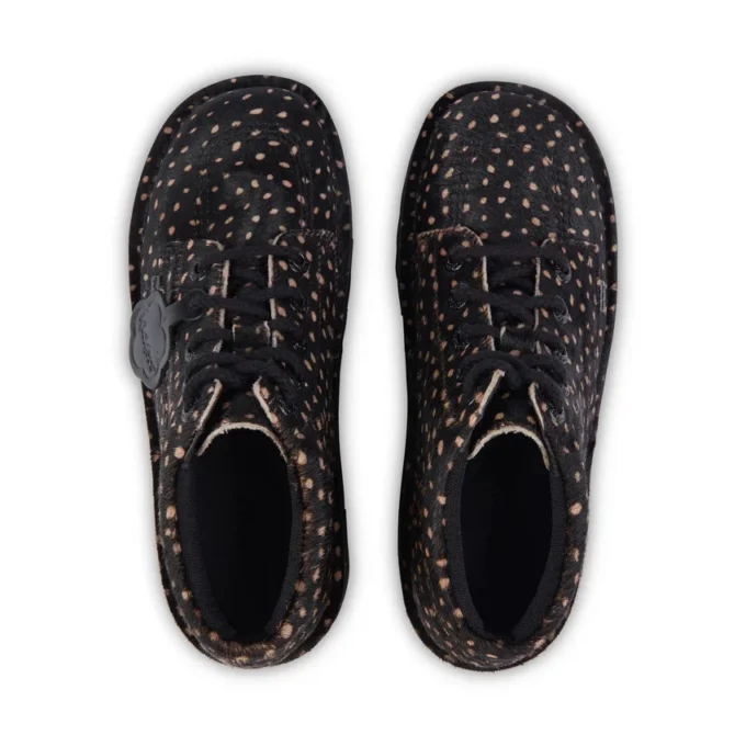 Kick Hi Stack Spot i läder för vuxna, unisex, svart