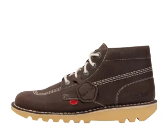 Kick Hi-stövlar i mocka för vuxna, unisex, bruna
