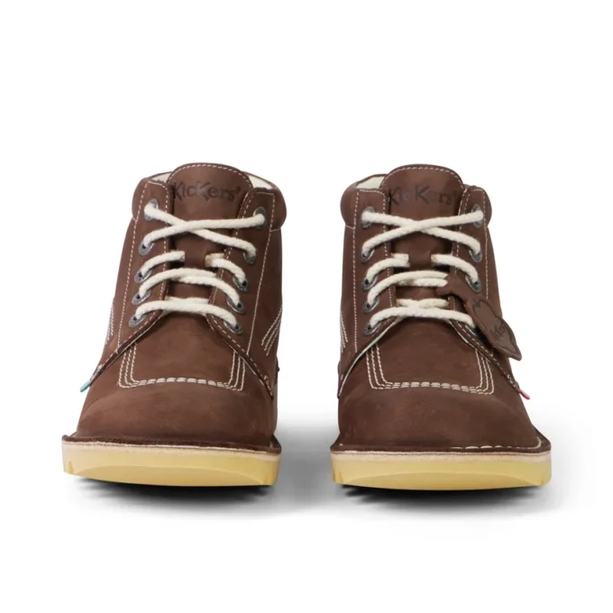 Kick Hi-stövlar i mocka för vuxna, unisex, bruna