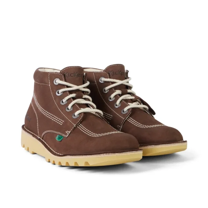 Kick Hi-stövlar i mocka för vuxna, unisex, bruna