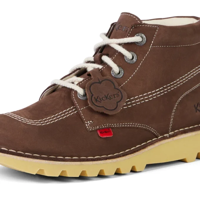 Kick Hi-stövlar i mocka för vuxna, unisex, bruna