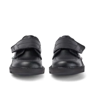 Kick Lo Scuff i läder för små pojkar, svart