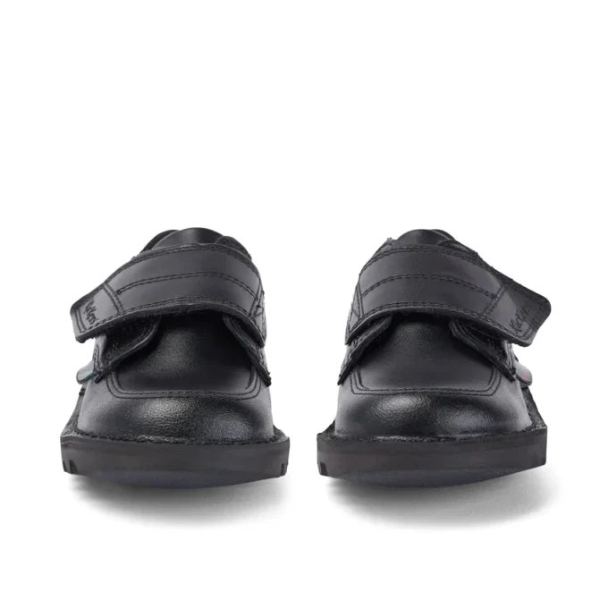 Kick Lo Scuff i läder för små pojkar, svart Kick Lo Scuff i läder för små pojkar, svart