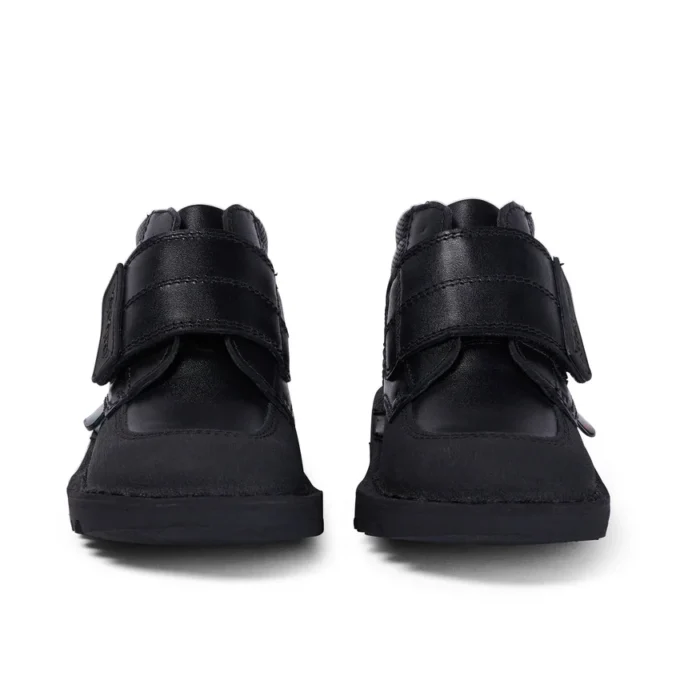 Kick Mid Scuff i läder för små pojkar, svart Kick Mid Scuff i läder för små pojkar, svart