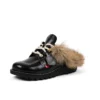 Kick Mule Fur Mains Black för vuxna, unisex Kick Mule Fur Mains Black för vuxna, unisex