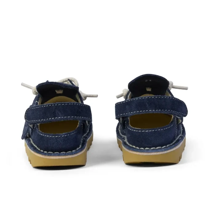 Kick Mule i mocka för spädbarn, unisex, marinblå Kick Mule i mocka för spädbarn, unisex, marinblå