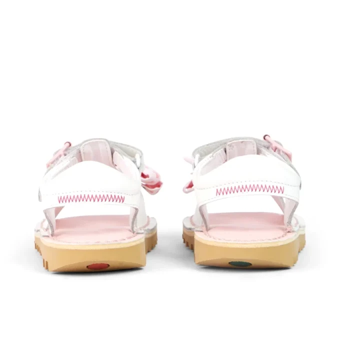 Kick Sandal för små flickor, läder, vita Kick Sandal för små flickor, läder, vita