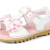 Kick Sandal för små flickor, läder, vita Kick Sandal för små flickor, läder, vita
