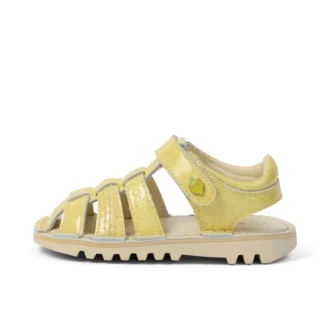 Kick Sandal för spädbarn, unisex, frukt, ljusgult