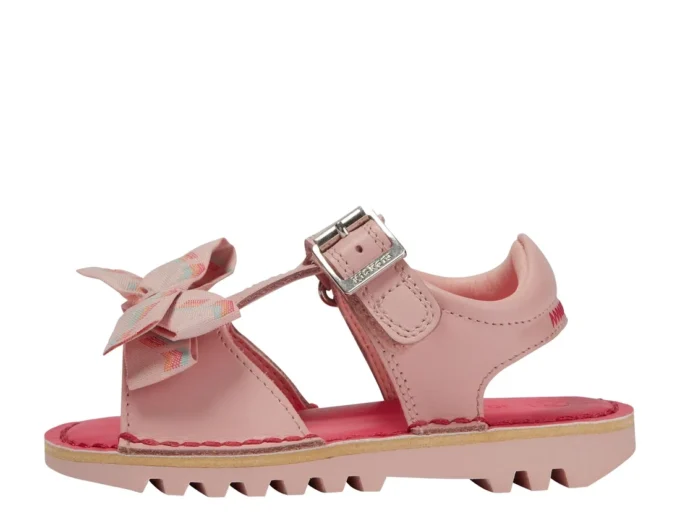 Kick Sandal i läder för små flickor, rosa Kick Sandal i läder för små flickor, rosa