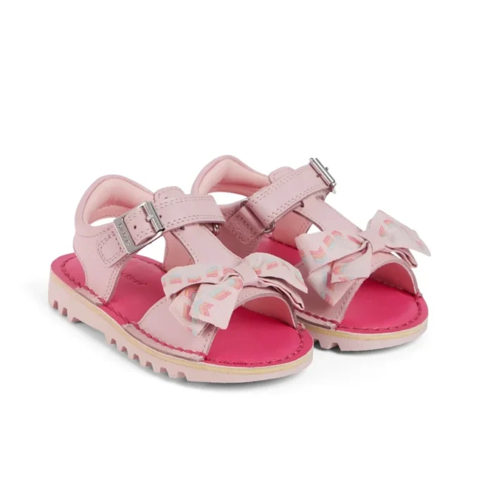 Kick Sandal i läder för små flickor, rosa Kick Sandal i läder för små flickor, rosa