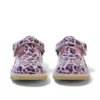 Kick T-skor för små flickor i leopardmönstrat lackläder, rosa Kick T-skor för små flickor i leopardmönstrat lackläder, rosa