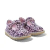 Kick T-skor för små flickor i leopardmönstrat lackläder, rosa Kick T-skor för små flickor i leopardmönstrat lackläder, rosa